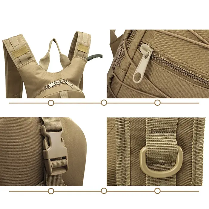 Sac à dos tactique léger avec poche d'hydratation