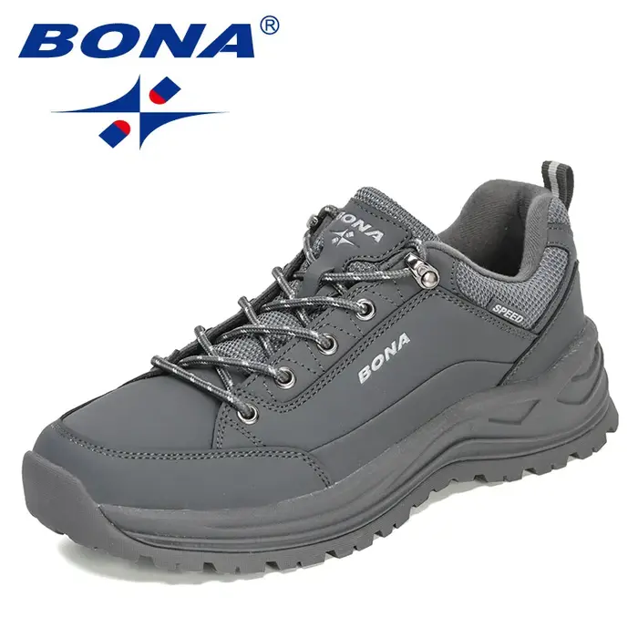 BONA-Chaussures de sport de plein air pour homme, souliers de randonnée, de trekking, d'escalade, à lacets, résistantes à l'usure, nouvelle collection 2022