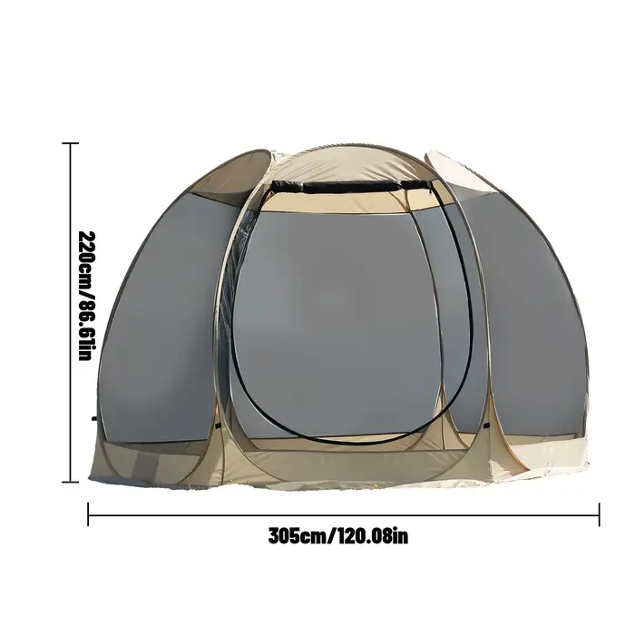 Tente de maison à écran portable avec moustiquaire pour 6 à 8 personnes