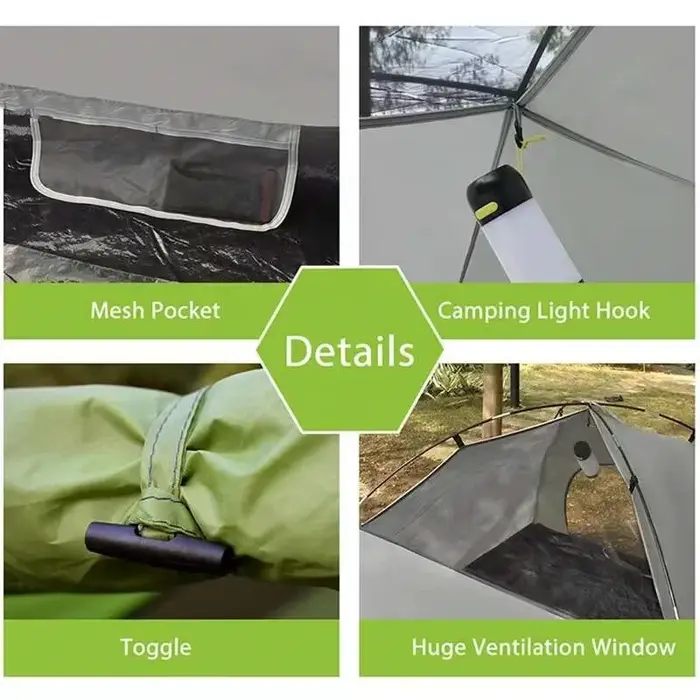 Tente de camping automatique légère pour 4-5 personnes