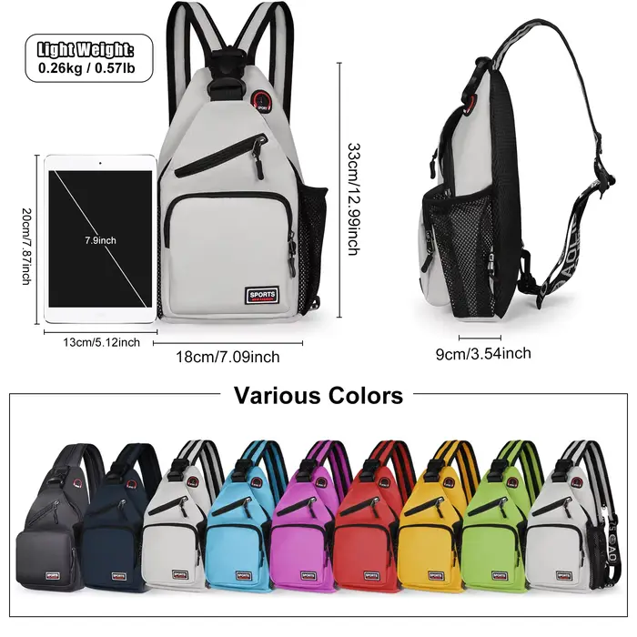 Sac à bandoulière imperméable pour la randonnée et le cyclisme