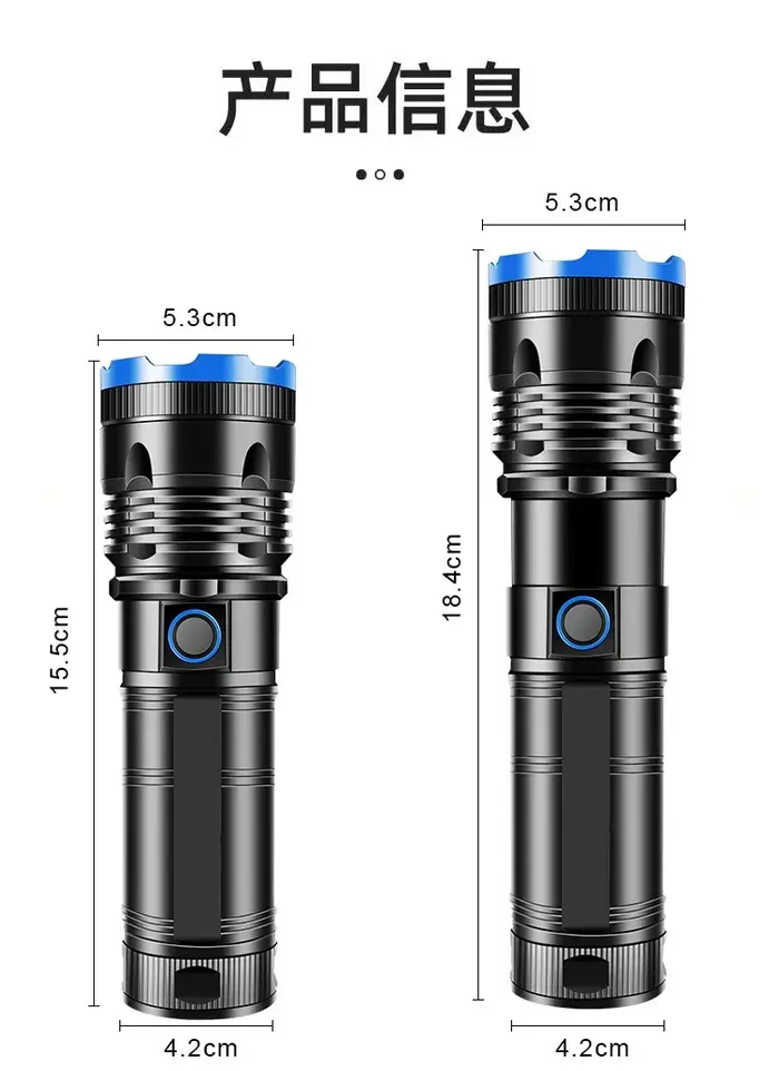 Lampe de poche LED super lumineuse