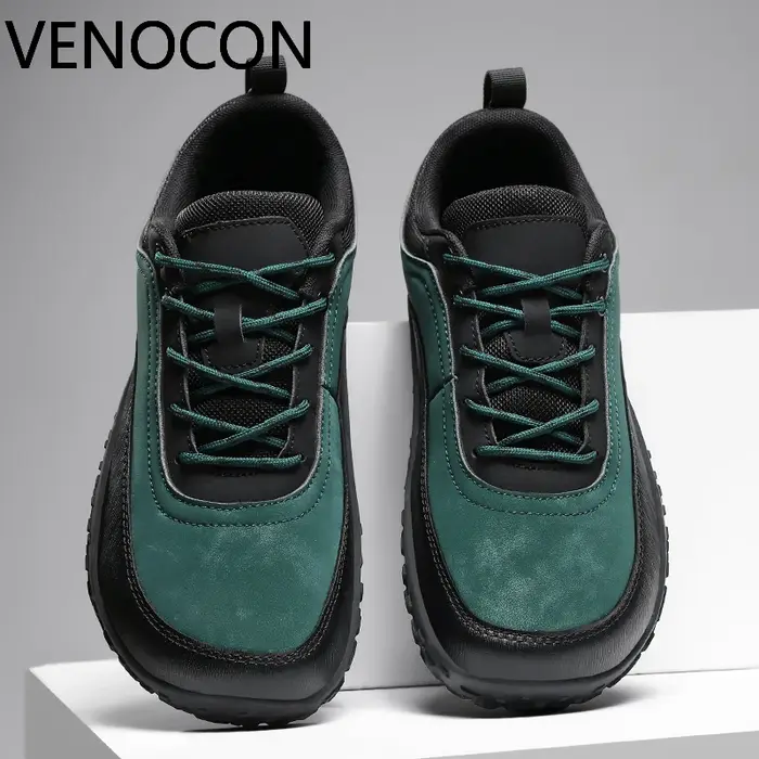 Chaussures de randonnée légères VENOCON Barefoot Minimalist Extra Ball Wide Nose Toe Box en tissu et cuir pour homme et femme