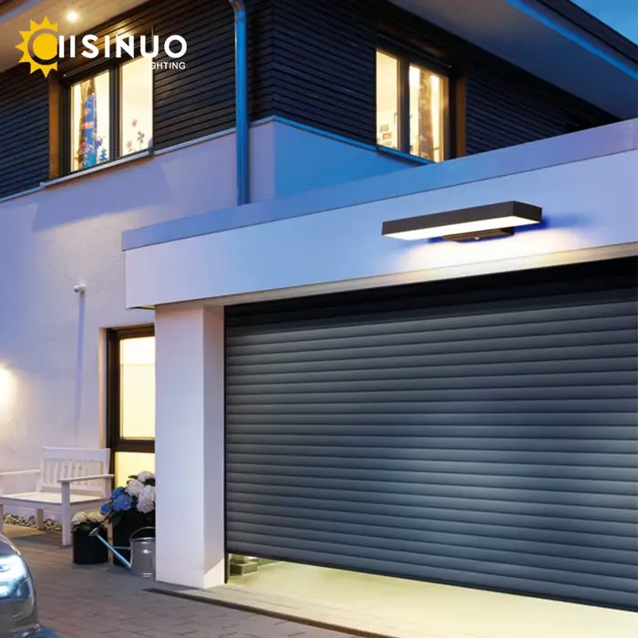 LED crépuscule à l'aube capteur de mouvement lumières extérieures appliques murales