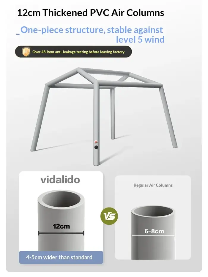 Vidalido grande tente d'air gonflable de Camping 3-4 personnes