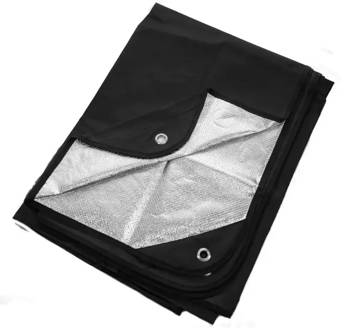Couverture de survie robuste – Bâche thermique réfléchissante isolée. Couverture d'urgence réutilisa
