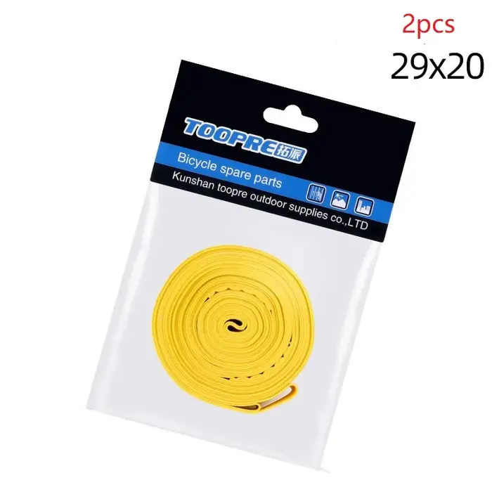 Paire 2 pièces Tube de vélo Premium PVC jante bandes