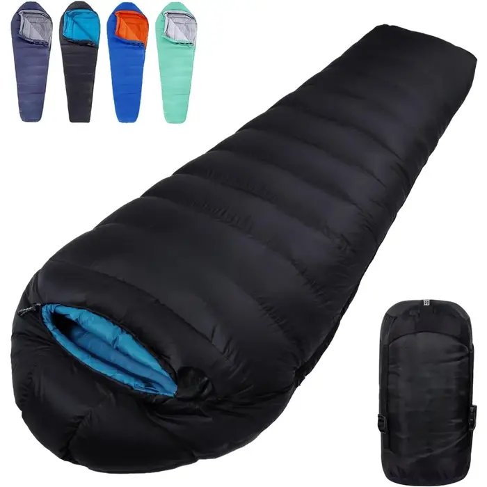 Peut supporter moins 20 degrés froid Camping voyage Camping en plein air sac de couchage momie sac d