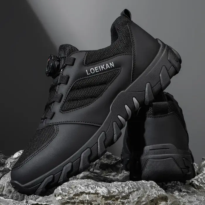Chaussures de randonnée multifonctionnelles pour hommes LOEIKAN - Boucle rotative à verrouillage rapide