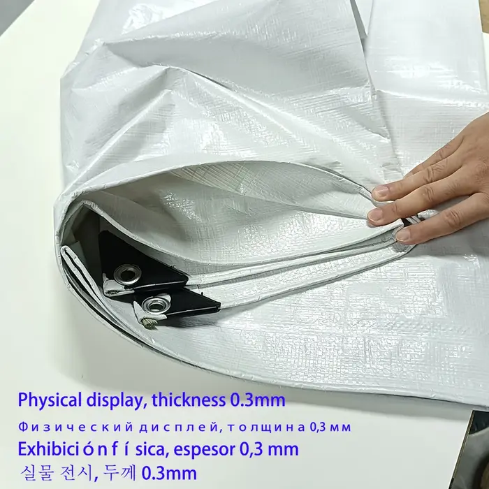 TarLII-Auvent d'extérieur imperméable blanc pour camping