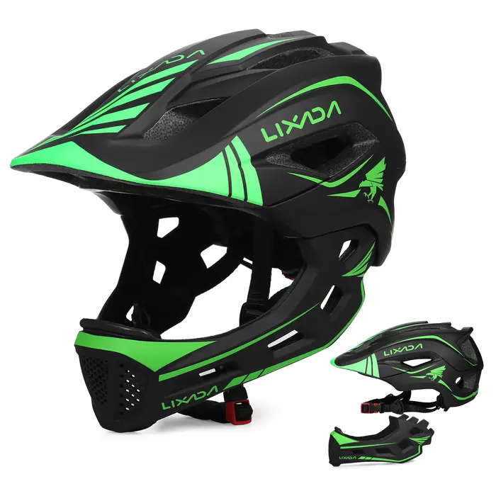 Lixada enfants détachable casque intégral enfants sport sécurité vélo casque équipement de protectio