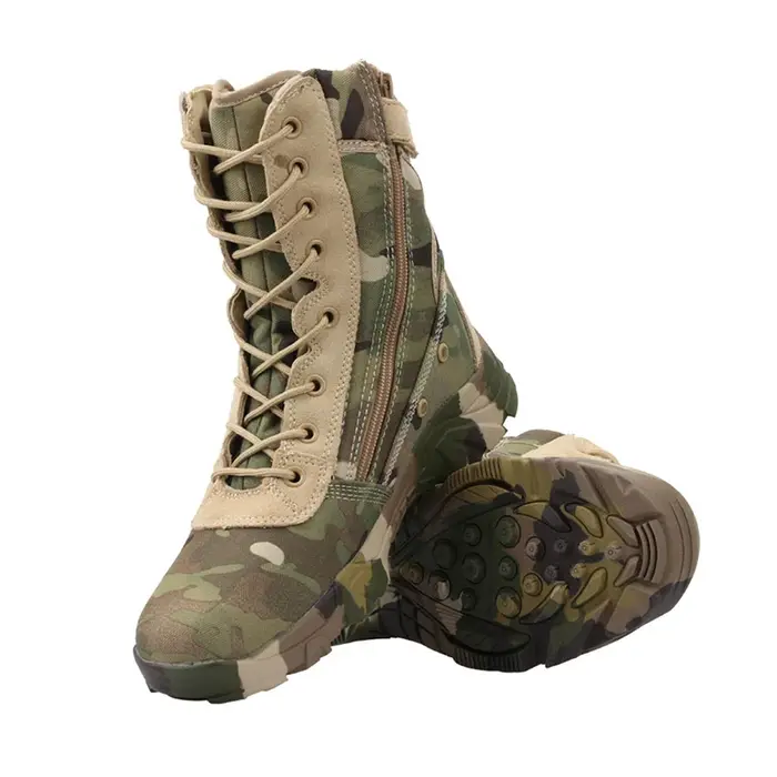 Jungle CamSolomon-Bottes de randonnée légères camouflage pour hommes et femmes