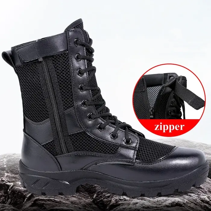 Bottes tactiques de Combat en maille respirante Ultra légères pour hommes et femmes