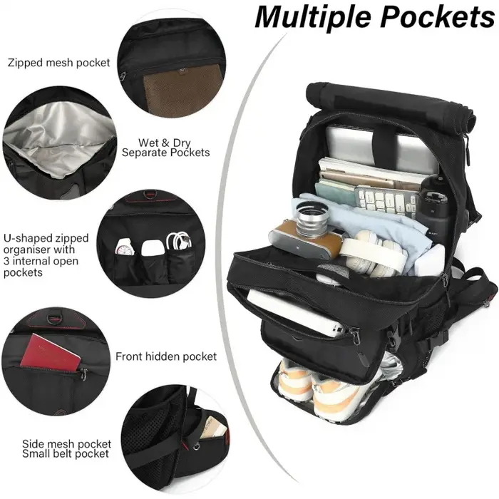 Sac à dos de voyage pour homme 50L
