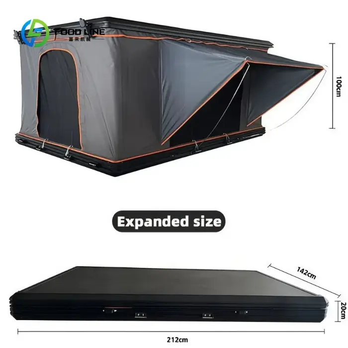 Tente de toit personnalisée pour voiture - Imperméable, pliable, ouverture automatique rapide, coque