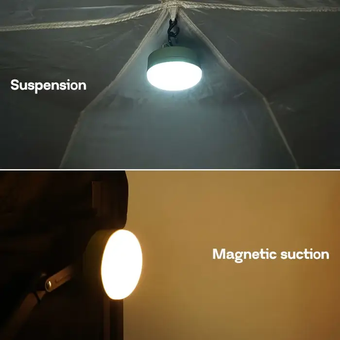 MOSLIGHTING extérieur LED Camping lumière 4 Modes MiNi Portable accrocher tente lampe USB Rechargeable