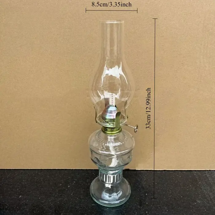 Lampe à kérosène rétro Vintage, classique, nostalgique, en verre, éternel, ornements décoratifs, atm