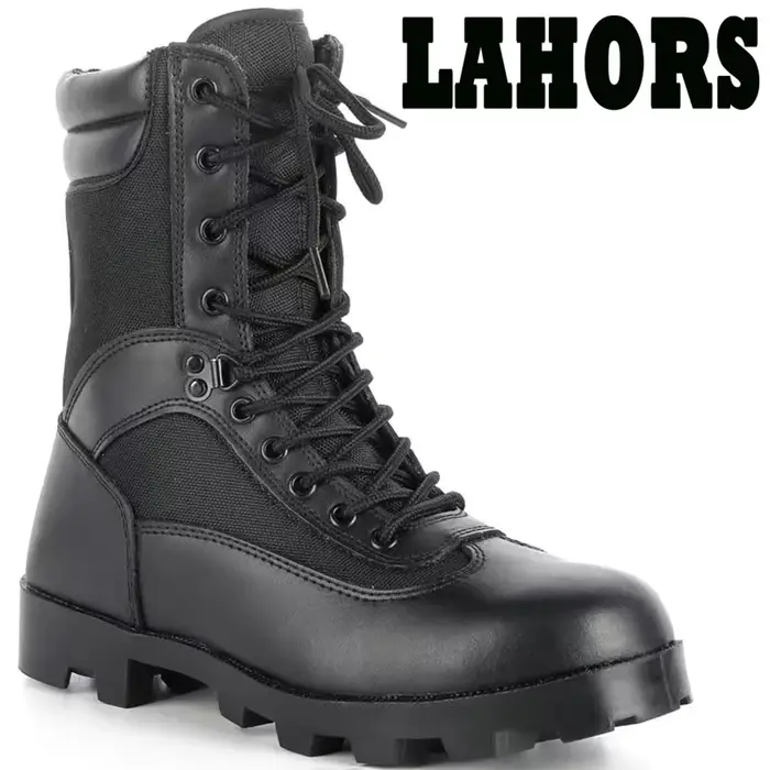 LAHORS ® Cuir homme bottes tactiques Sport chaussures de randonnée en plein air cheville désert Combat