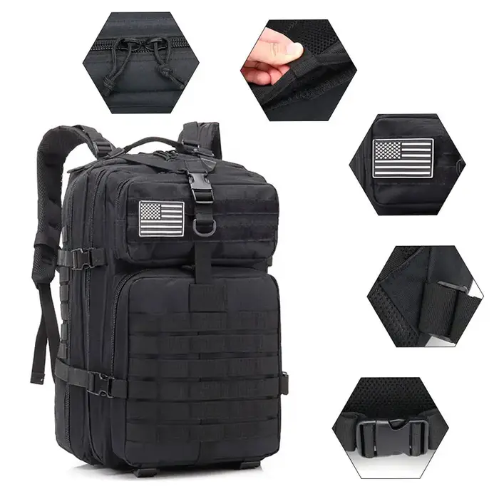 50L homme sacs à dos tactiques