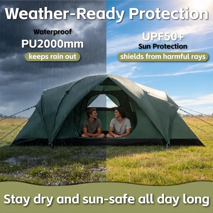 Tente de Camping en plein air imperméable pour 4 à 6 personnes