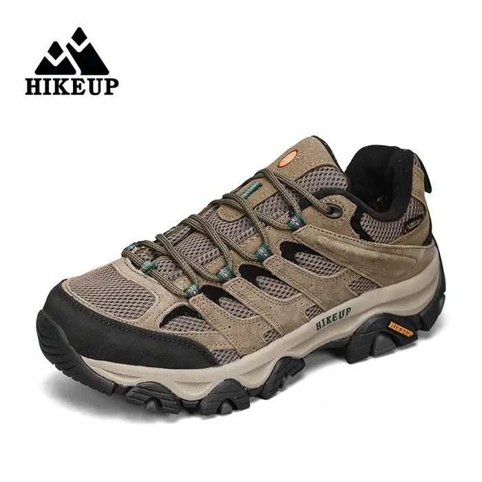 HIKEUP baskets pour hommes chaussures de randonnée en cuir bottes de Trekking femmes Camping chasse