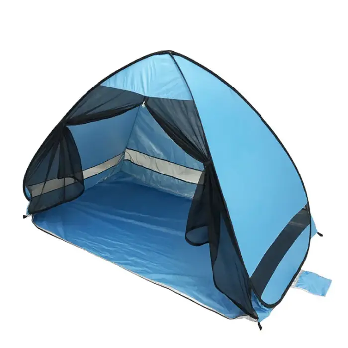 Tente à ouverture rapide pour 1 à 2 personnes, Protection UV anti-moustiques, rideau pare-soleil Portable automatique pour Camping en plein air