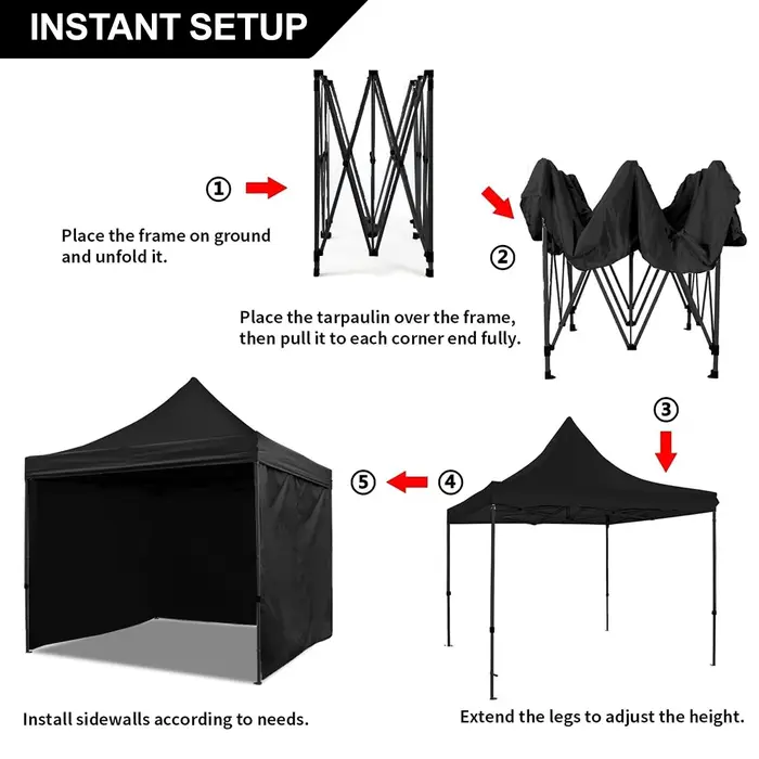 Tente à baldaquin pop-up 3x3m