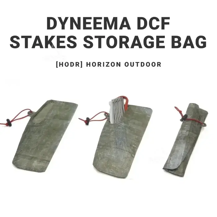[HODR] Dyneema sac de rangement pour chevilles au sol 1.43oz fibre Cuben DCF EDC piquets d'équipement sac de rangement ultraléger 3/4g clou au sol minimaliste
