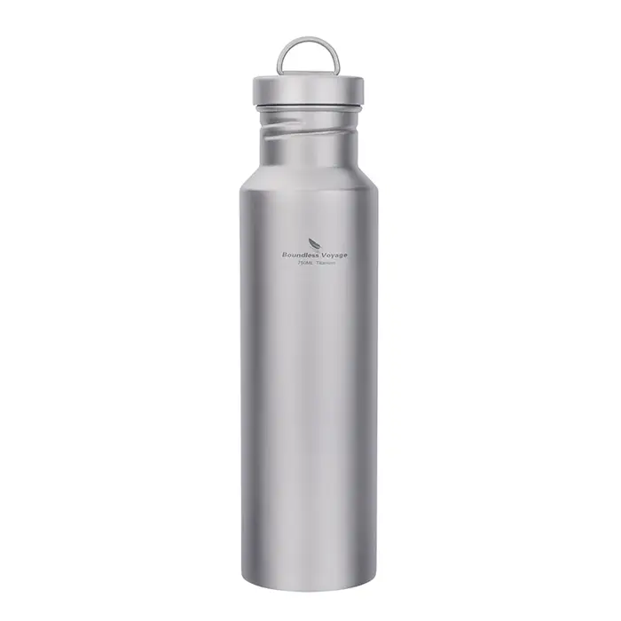 Boundless Voyage-Bouteille d'eau en titane sans revêtement, verres sains, extérieur, cyclisme, rando