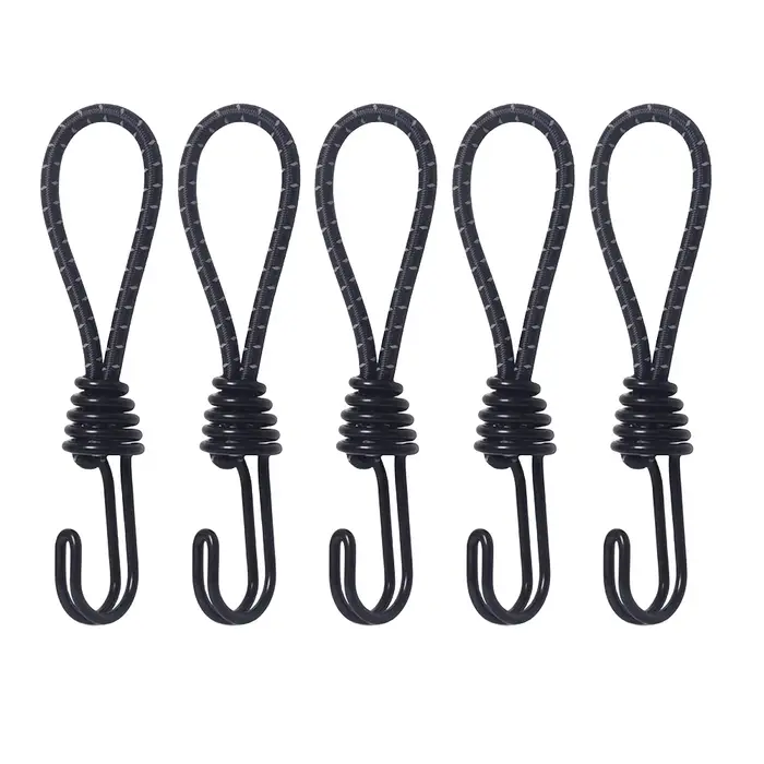 5/10 pièces tente corde élastique cordon crochet polyvalent Camping en plein air auvent bâche tente fixation cordon chaîne mousqueton crochets accessoires