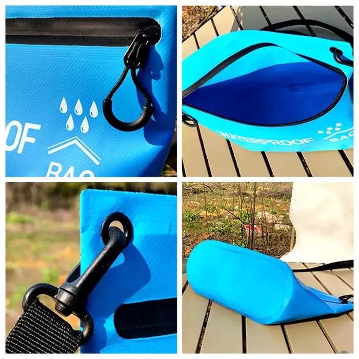 5L sac sec étanche voyage sac à main Pack sac de lavage natation Rafting kayak rivière Trekking flottant canotage sacs d'eau