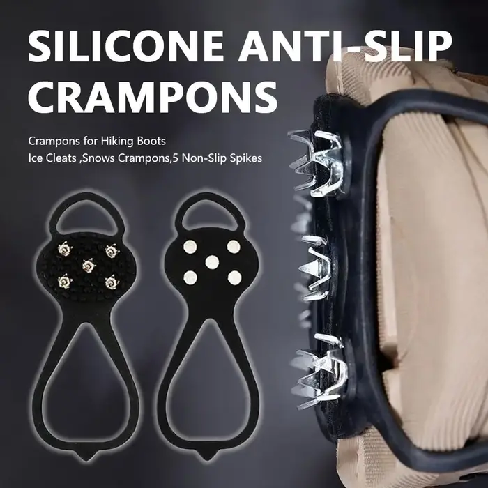 Chaussures antidérapantes à 5 clous pour Camping
