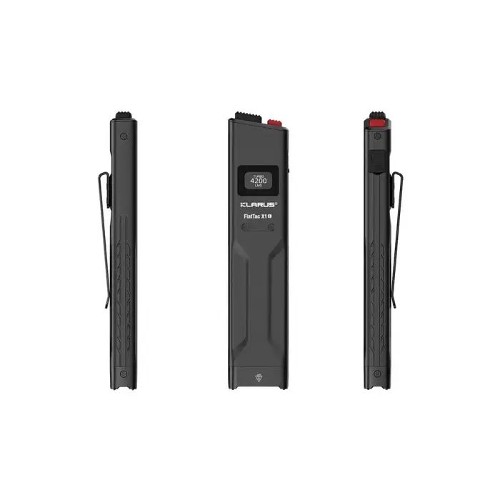 Klarus bronchFlatTac-Lampe de poche EDC ultra mince, 4200 lumens