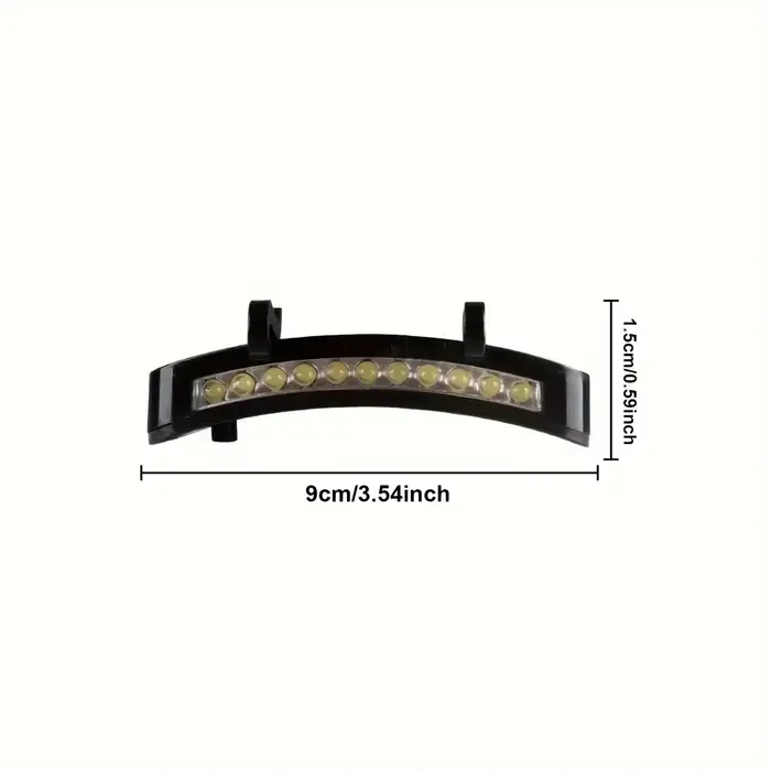 Lampe frontale LED très brillante à Clip sur chapeau