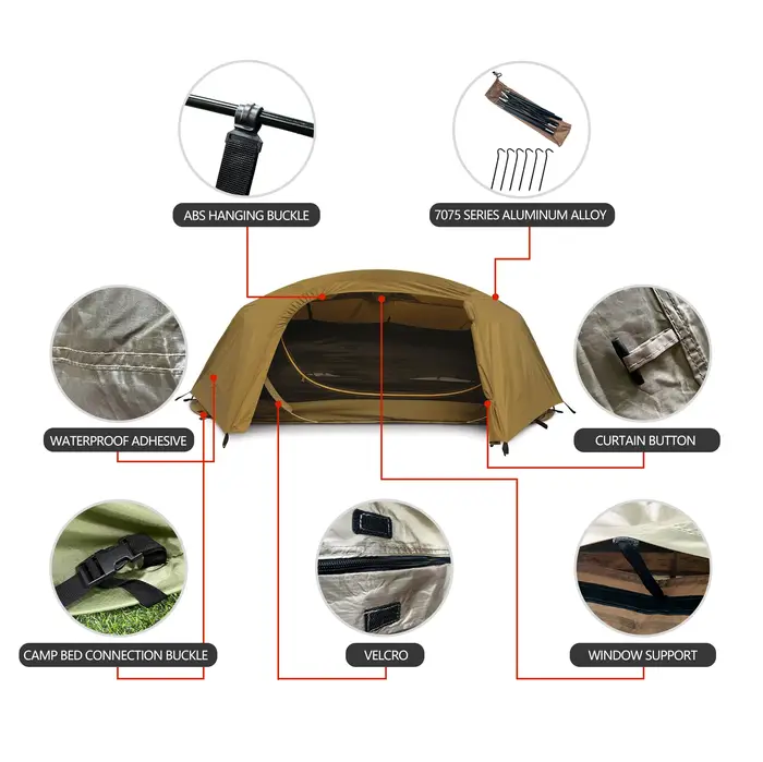 MacAAOutdoor-Tente Légère en Nylon