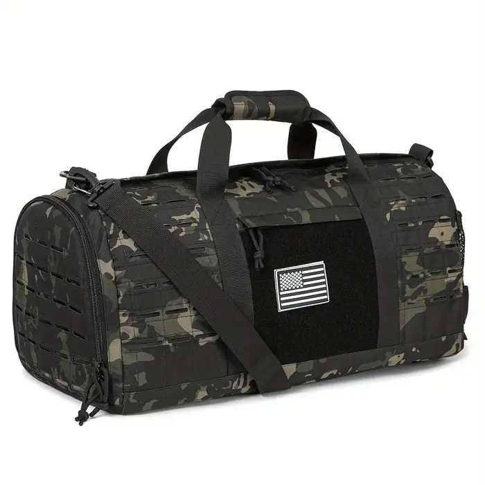 Sac de Sport 40l, sac de voyage tactique pour hommes, sac d'entraînement physique avec chaussures, b