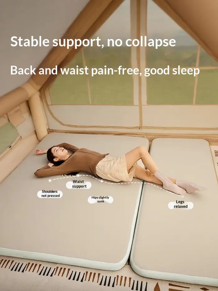 Matelas gonflable compact pliable lohascamping 2026 pour tente de camping, lit de couchage pour 1-2 personnes, épaisseur 10 cm