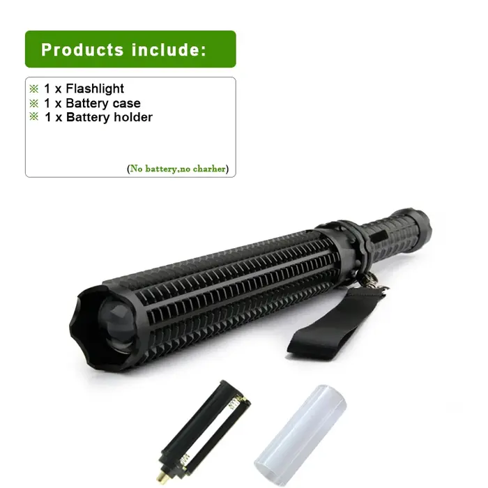 Lampe Wolf Tooth, lampe torche anti-éblouissement, auto-défense, étanche, pour équipement anti-émeut