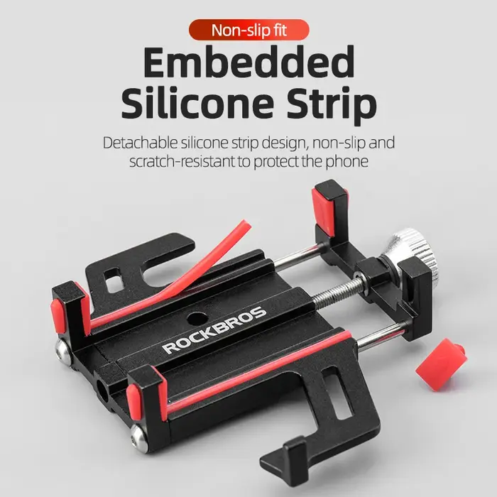 ROCKBROS support de téléphone de vélo en alliage d'aluminium