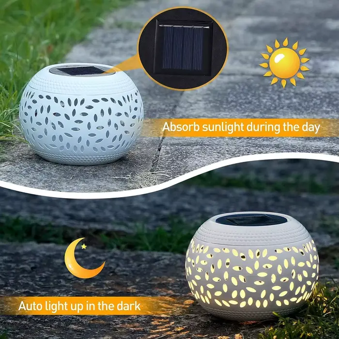 Lanternes de table solaires extérieures imperméables-lampe LED lampes