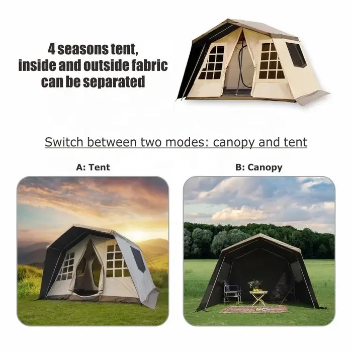 Tente de glamping exquise
