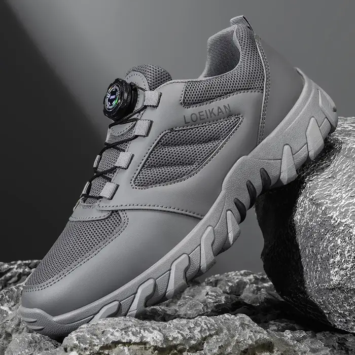 Chaussures de randonnée multifonctionnelles pour hommes LOEIKAN - Boucle rotative à verrouillage rapide
