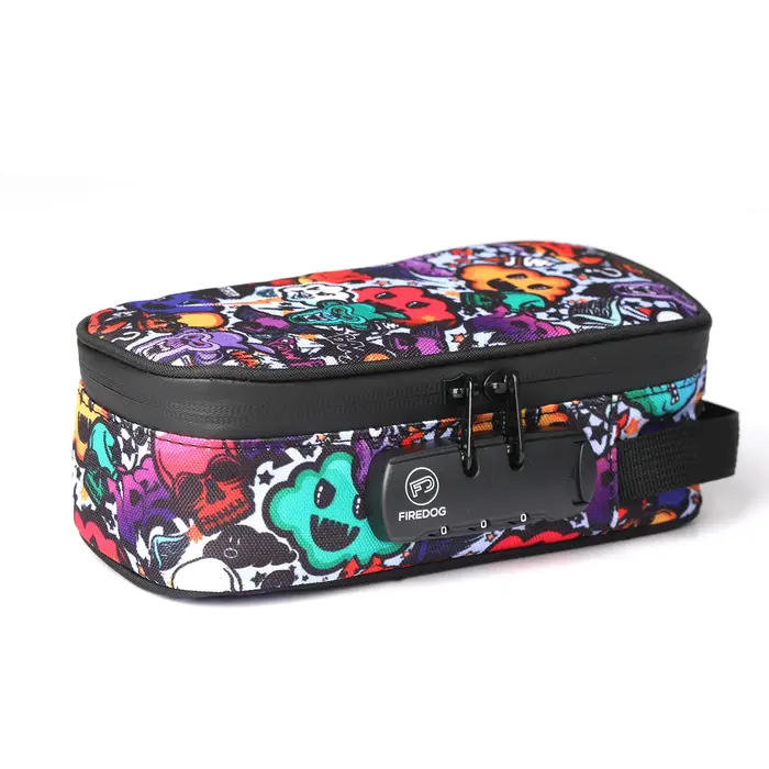 Sac anti-odeur FIREDOG avec étui de rangement d'odeur à serrure à combinaison