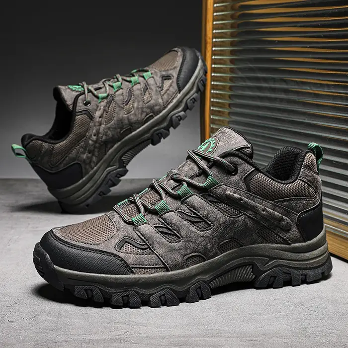 Chaussures de randonnée pour hommes, nouvelles bottes de marche confortables antidérapantes à lacets