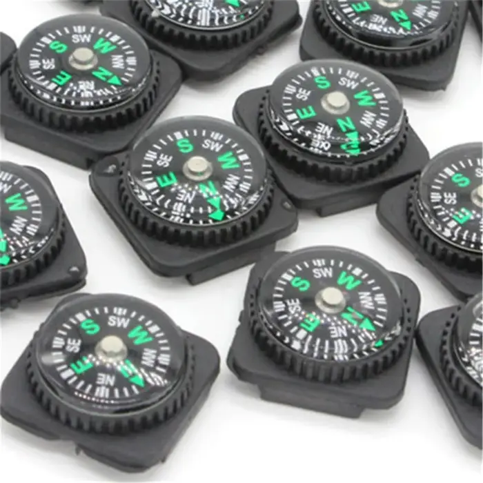 Bracelet coulissant avec boussole de 20mm, 2 pièces, pour montre-bracelet de survie paracorde