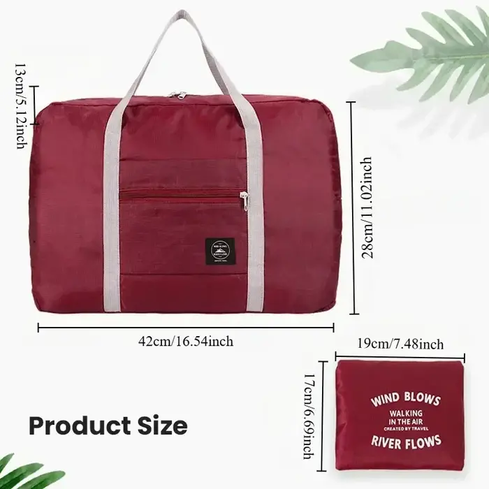 Sac de voyage pliable pour femmes et hommes