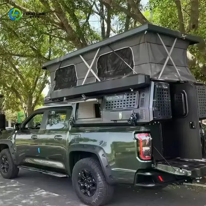 Tente de camping pliable sur le toit de camion, personnalisable, portable, pour extérieur