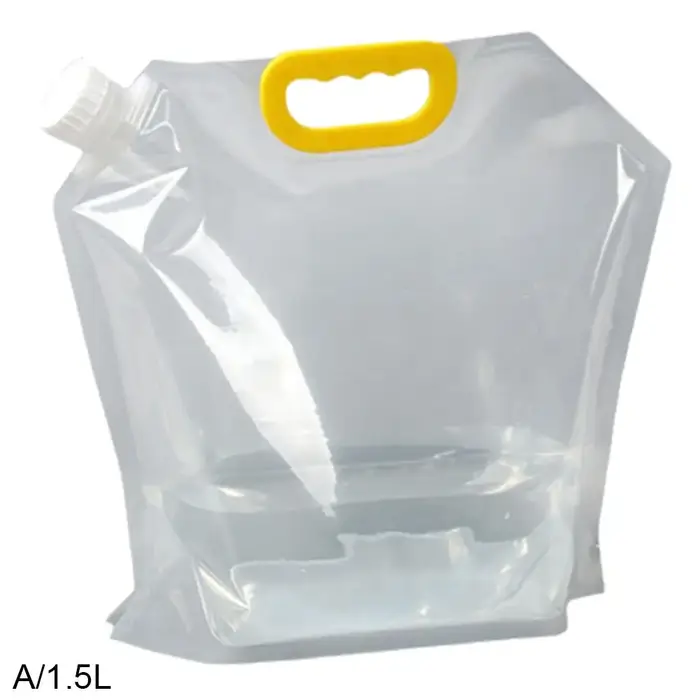 Sac de stockage d'eau de grande capacité 1,5L-10L, pliable, pour sports de plein air, camping, rando