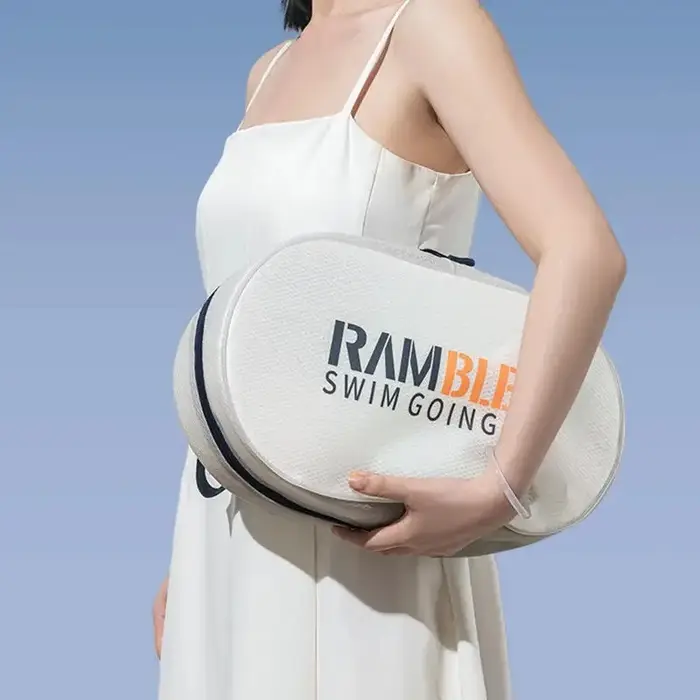 Sac de sport étanche transparent grande capacité avec fermeture éclair pour séparation sec/humide