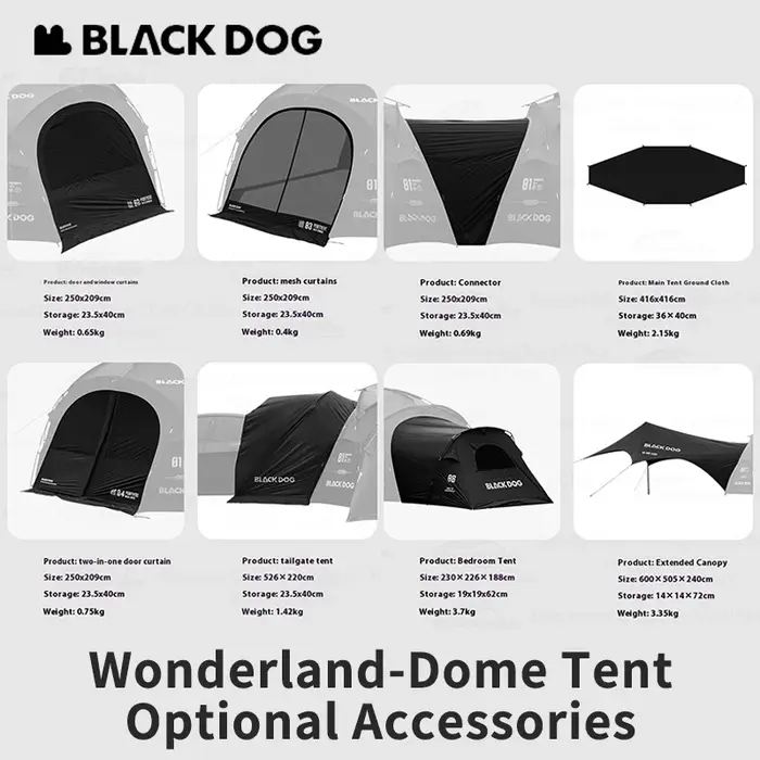 Naturehike – tente dôme BLACKDOG Wonderland